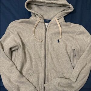 Polo by Ralph Lauren Light Gray Checkered Hoodie